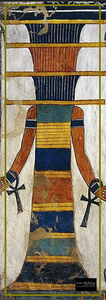 Djed Pillar Kemetic Yoga Mat Topper