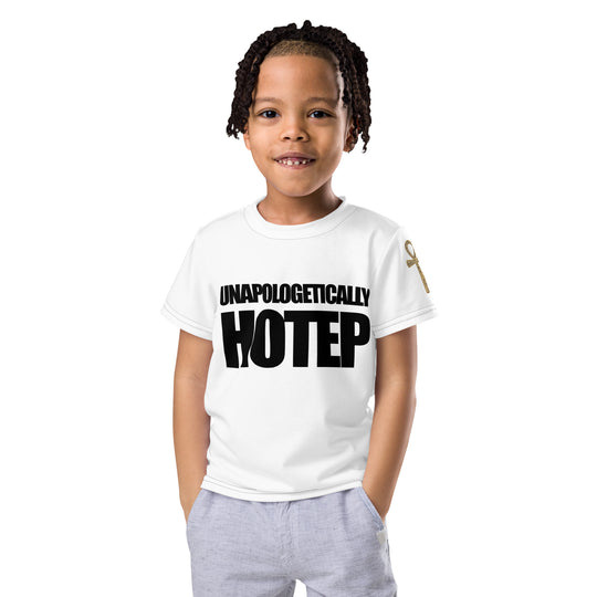 Unapologetically Hotep Kids Crew Neck T-Shirt