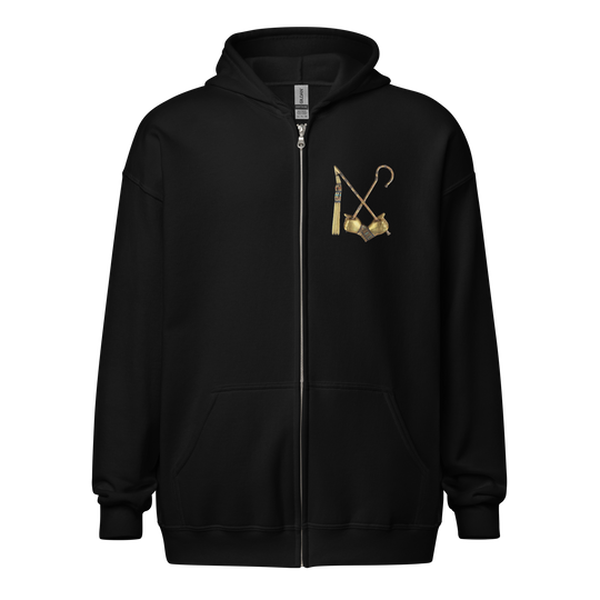 Crook & Flail Heavy Weight Zip Hoodie