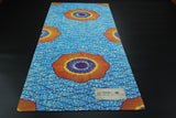 Blue Wax Cloth 4mm Natural Rubber Yoga Mat - Lisa Brown's Treasure & Gifts