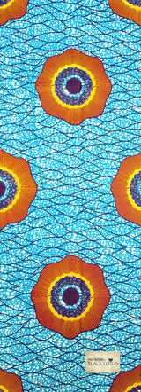 Limited-Run 1mm Thin Blue Wax Print Yoga Mat