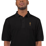 Men's Premium Embroidered Ankh Polo