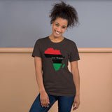 Inner Alkebulan™ RGB Africa Short-Sleeve Unisex Cotton T-Shirt