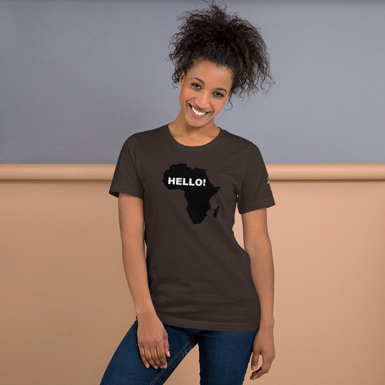 Inner Alkebulan™ Hello Africa Short-Sleeve Unisex T-Shirt