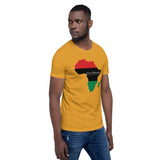 Inner Alkebulan™ RGB Africa Short-Sleeve Cotton T-Shirt