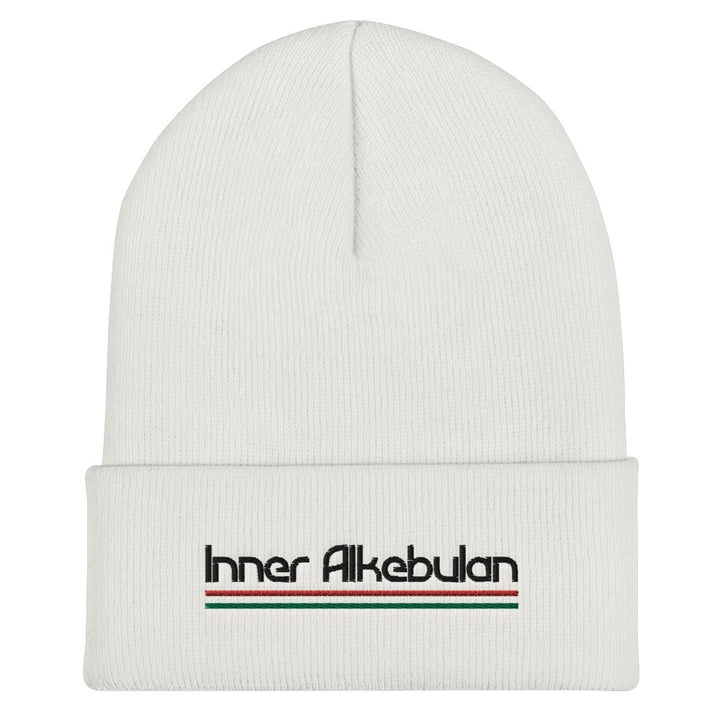 Inner Alkebulan™ White Cuffed Beanie