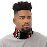Black with Vertial RBG Stripe Neck Gaiter