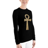Inner Alkebulan™ Women's Long-Sleeve Ankh T-Shirt