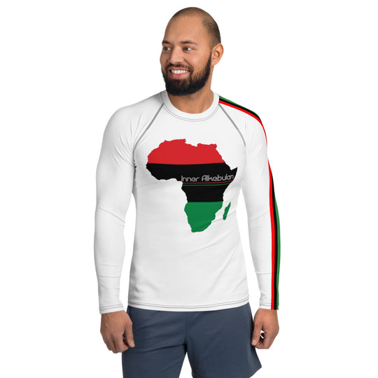 Inner Alkebulan™ RBG Africa Men's Rash Guard Base Layer