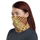 African Fabric Print Neck Gaiter Face Mask