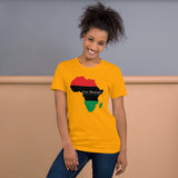 Inner Alkebulan™ RGB Africa Short-Sleeve Unisex Cotton T-Shirt