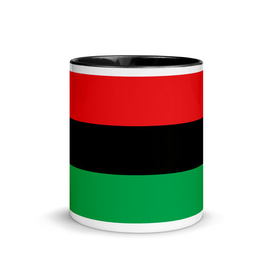RBG Flag Mug with Black Insides and Handle