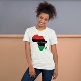 Inner Alkebulan™ RGB Africa Short-Sleeve Unisex Cotton T-Shirt