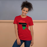 Inner Alkebulan™ RGB Africa Short-Sleeve Unisex Cotton T-Shirt