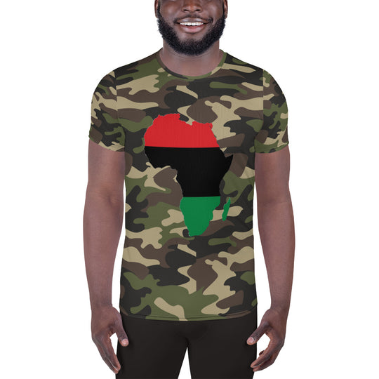 Inner Alkebulan™ RBG Africa Camouflage Athletic T-shirt