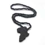 Copy of Wooden African Map Necklace (Unisex)