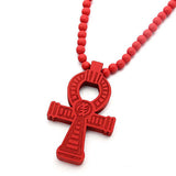Egyptian Ankh Engraved Necklaces Vintage