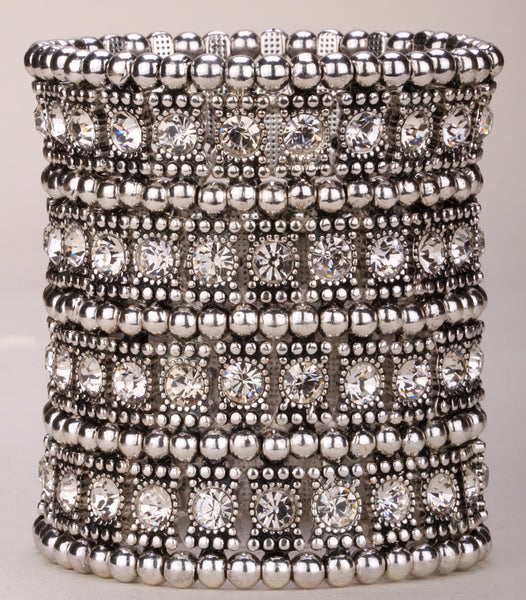 Multilayer Stretch Cuff Bracelet - Lisa Brown's Treasure & Gifts
