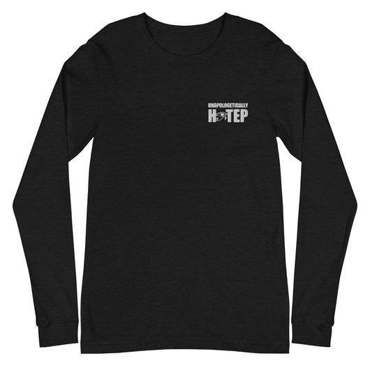 Inner Alkebulan™ Unapologetically Black Embroidered Unisex Long Sleeve Tee